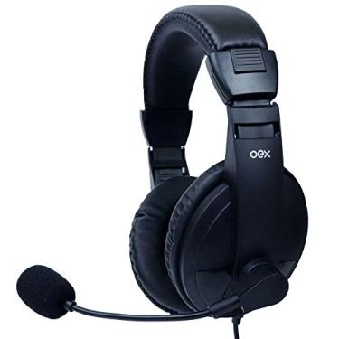 Imagem de OEX Fone De Ouvido Heasdet para Call Center USB com controle de áudio no cabo - HS102 - Preto