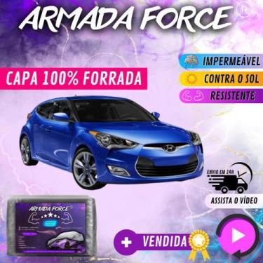Imagem de Capa Cobrir Carro VELOSTER 100% Forrada Armada Force 100% Impermeável 