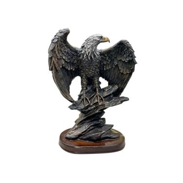 Imagem de Gralara Escultura de Estátua de Pássaro, Arte Moderna em Resina, Exibição de Presente, Estatueta Decorativa de águia para Mesas de Cabeceira, Sala de Estar, F