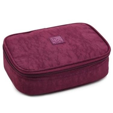 Imagem de Estojo Box 100 Pens Grande Escolar Menino Menina Crinkle - Denlex, Rox