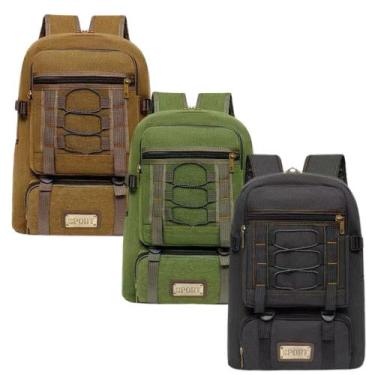 Imagem de Mochila Lona Média Reforçada Camping Trabalho Trilha Faculdade - New B