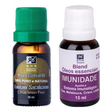 Imagem de Kit Limão Siciliano 10ml + Blend Imunidade 15ml - RHR Cosméticos