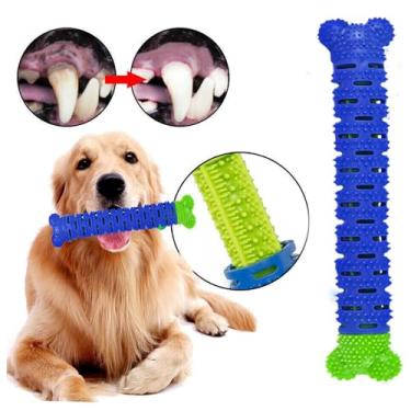 Imagem de Osso Mordedor Remove Tartaro Cachorro Escova Pet Canino Removedor De Tártaros para Cães cachorros - Chewbrush