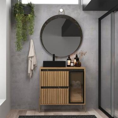 Imagem de Gabinete de Banheiro 80cm com Cuba e Espelho Itapuã - Cewal