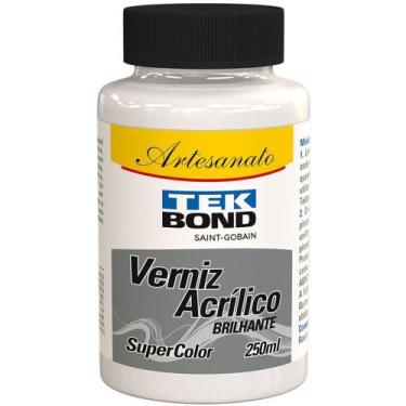 Imagem de Verniz Acrílico Brilhante 250ML Tekbond - Caixa com 03