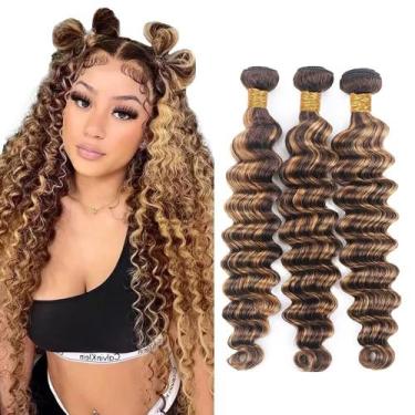 Imagem de Pacotes de cabelo Freiuoke Deep Wave Brazilian Virgin 30-40cm