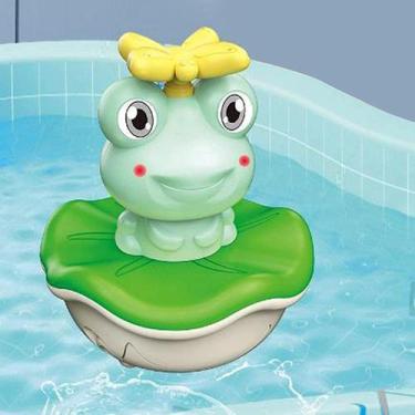 Imagem de 4 em 1 Frog Baby Bath Toys, Fountain Spray Water Sprinkler Shower Toys