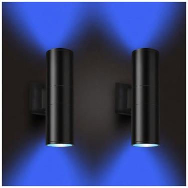 Imagem de Arandela Luminária Inteligente Externa de Parede à prova dágua 1000LM 3000K com Controle Remoto, 2 Unidades, BLING WL Black Steel FUT018