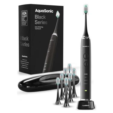 Imagem de Escova de Dentes Ultra Whitening Black Series 8 Cabeças de Escova DuPont e Estojo de Viagem Incluído Ultra Sonic Motor 40