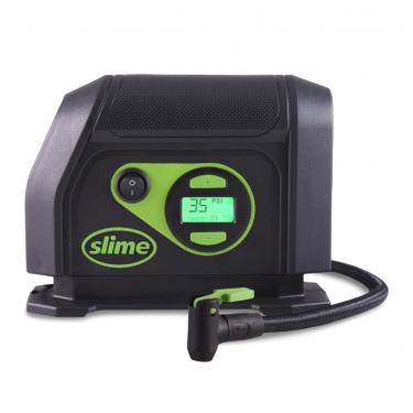 Imagem de Compressor de Ar com Fio Portátil 99 PSI com Tela LED e Desligamento Automático, 12V, Slime 40051, Preto