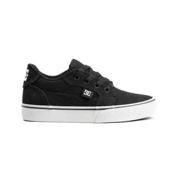 Imagem de Tênis Dc Shoes Clássico Básico Lindo Mod Anvil, Preto, Branco, 42