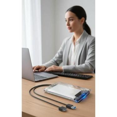 Imagem de Case HD 2.5 SATA USB 3.0 Rápida 6Gbps Prata - Congratulations Store
