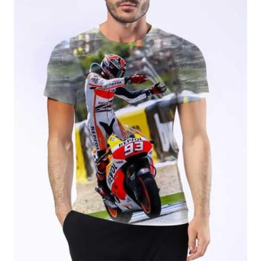 Imagem de Camisa Camiseta Marc Márquez Piloto De Motociclismo Gp 4 - Estilo Krak