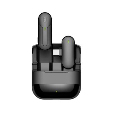 Imagem de Microfone Lapela Sem Fio K81 USB-C Wireless 360° para SmartPhone Android (2.4GHz)