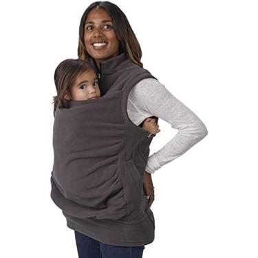 Imagem de Moletom Canguru Feminino 3 Em 1 Sem Mangas, Com Zíper, Jaqueta Canguru Multifuncional Para Mãe Grávida, Suporte Para Bebê 2,2,XXG,Pleasant63
