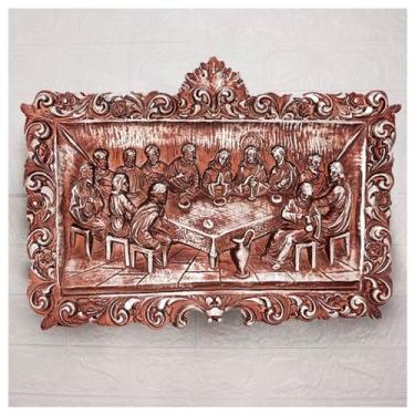 Imagem de Genérico Decoração Natalina Placa Santa Ceia 32cm - Enfeite Natalino de Poliuretano