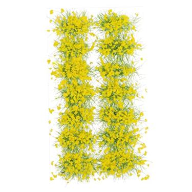 Imagem de NUOBESTY 1 Caixa Galpão de grama arbustos artificiais aglomerado de grama guerra decoração grama falsa material de cenário ao ar livre arbustos de grama siamês flores Sião Modelo decorar