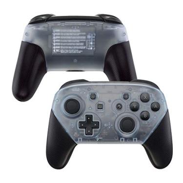 Imagem de eXtremeRate Glaciar Azul Placa de rosto e placa traseira para Nintendo Switch Pro Controller, capa de reposição para Nintendo Switch Pro - controle não incluído