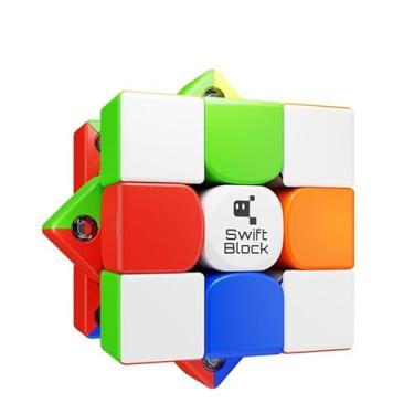Imagem de AmigoCube Gan Swift Block 355s 55mm Magnético 3x3 Multicolorido Puzzle 48 Peças 36+ Mão-olho