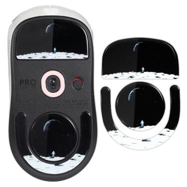 Imagem de immoenuc Patins de mouse de vidro para Logitech G PRO X Superlight 2 mouse pads macios duráveis acessórios para mouse de jogo (padrão terra)