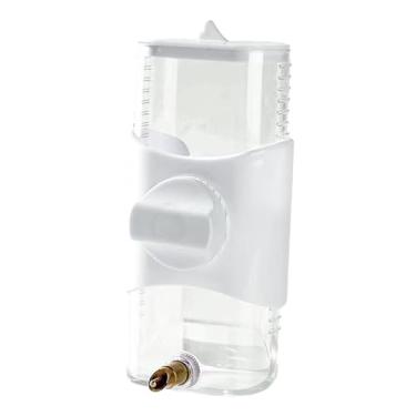 Imagem de Generic Bebedor de pássaros para, conveniente, automático, resistente, garrafa potável, capacidade de 300ml, para, pequeno, animal de, branco