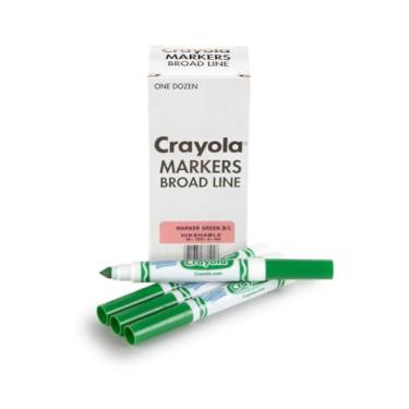 Imagem de Crayola Green Washable Markers, Broad Line Markers, 12 Count, Model: 58-7800-044