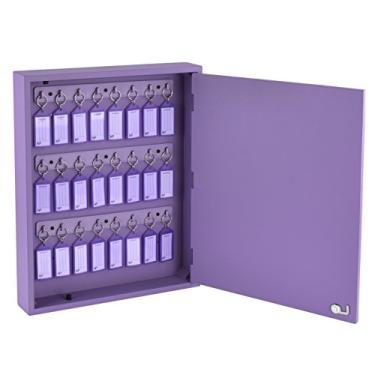 Imagem de Acrimet Armário Organizador de Chaves com 24 Chaveiros Lilás, Claviculário, Cor Lilás, 161.3