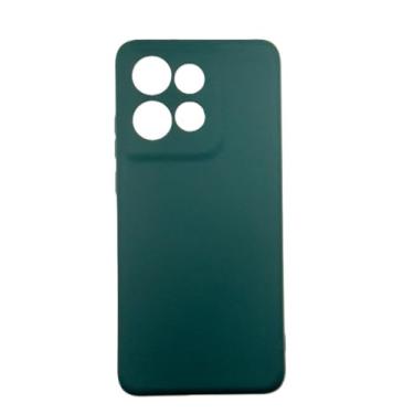 Imagem de Capinha Capa Compativel com Moto Edge 50 Neo Silicone Macia Aveludada Premium Forro Interno Verde Militar