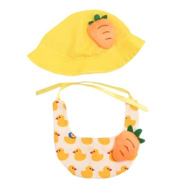 Imagem de oshhni Roupas de boneca de pelúcia Roupas de boneca Confortáveis Estilosas Fofas DIY Brinquedo de boneca Pingente Roupas de boneca Trajes para 15cm 17cm Pato, Amarelo