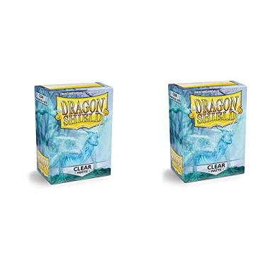 Imagem de 2 Packs Dragon Shield Matte Clear Standard Size 100 ct Card Sleeves Value Bundle!