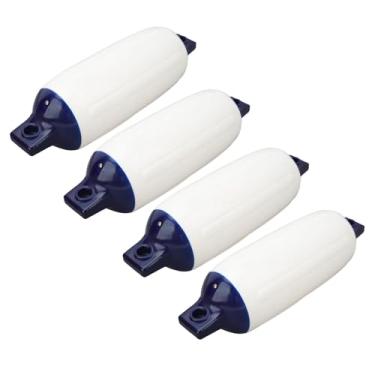 Imagem de Amortecedores de Barco Infláveis, Olhos Duplos Com 4 Cordas, Escudo de Bóia Com Nervuras para Barcos de Iates, Reduzem Colisão e Resistente a Impactos