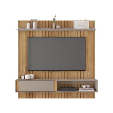 Imagem de Painel para TV até 65" Caemmun Boreal 1.8 1 Prateleira, Buriti/Cacao