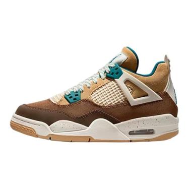 Imagem de Jordan Air Jordan 4 retrô (criança grande), Cacao Wow/Geode Teal, 7 Big Kid