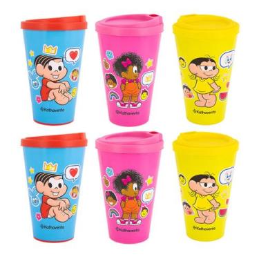 Imagem de Kit 9 Copos Bucks Turma da Mônica Milena Monica e Magali