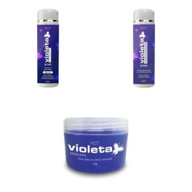 Imagem de Efeito Platinado Cabelo Loiro E Branco Shampoo Cond. Máscara - Lucy's