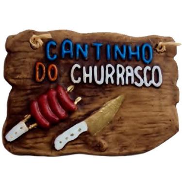 Imagem de Placa De Churrasco Decorativa Cantinho Do Churrasco Linguiça - Retrofe
