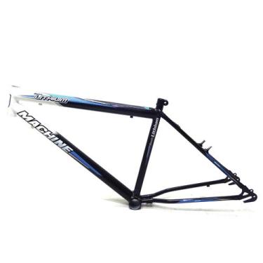 Imagem de Quadro Bicicleta 26" Aço Basic Lithium Preto/Branco - Machine Motors