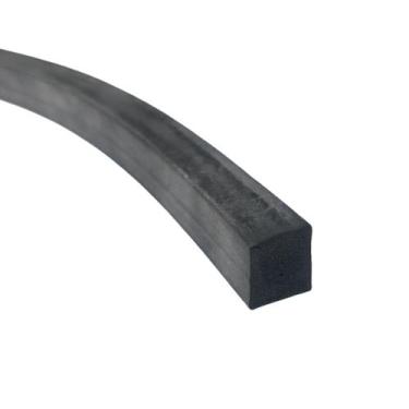 Imagem de Rolo de 10 Metros de Borracha Perfil Esponjoso Vedação 10x10mm Macio L