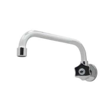 Imagem de Torneira Cozinha Parede Bica Móvel Baixa Cromada Metal Luxo - Shop Hid
