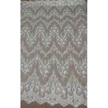 Imagem de Renda chantilly na cor off white
