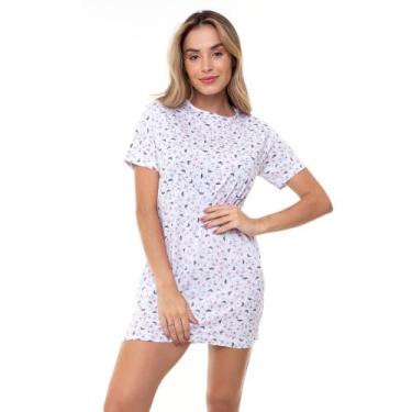 Imagem de Camisola Curta E-Pijama By Sepie 5117 100% Algodão - Floral Butterfly,