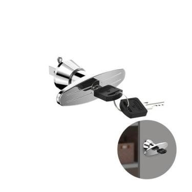 Imagem de Fechadura Maçaneta Aço Cromado Para Móveis - Soprano