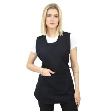 Imagem de Avental Duplo com Bolso - DEMORGAN, Preto, UN
