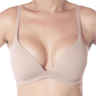 Imagem de Sutiã Básico Com Bojo Triângulo Sem Aro Liebe, GG, Chocolate