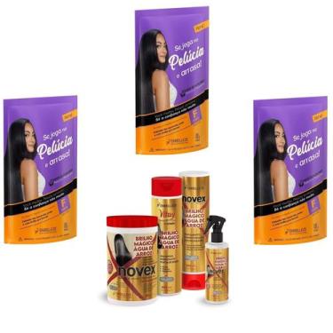 Imagem de Hene Gel Pelucia Preto Medio/Forte 03x180g Pouch/Bisnaga+Brilho Magico