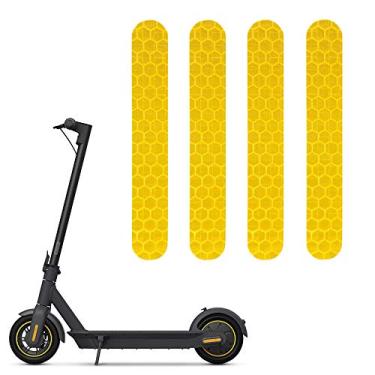 Imagem de MORICHS Adesivos refletivos noturnos autoadesivos para Segway Ninebot Max Scooter Elétrico Faixa de Aviso Impermeável para Acessórios de Decoração de Scooter Ninebot Max