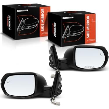 Imagem de A-Premium Par (2) espelhos retrovisores elétricos do lado do motorista e do passageiro - compatível com Honda CR-V CRV 2017-2022 - Retrovisor retrovisor externo preto dobrável manual aquecido com