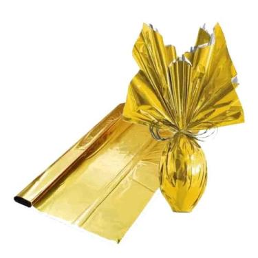 Imagem de Embalagem para Ovo Metalizado Ouro 350g a 500g - 01 Unidade - Carber E