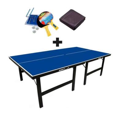 Imagem de MESA PING PONG MDP 15mm 1001 KLOPF + KIT Completo 5031 + Capa Para Mes