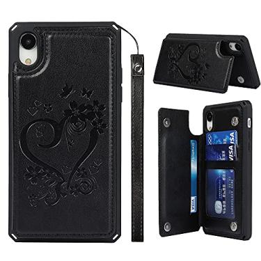 Imagem de ShunJieTech Capa para iPhone Xs Max, capa protetora à prova de choque à prova de choque com alça (6,5 polegadas) para iPhone Xs Max, porta-cartão de crédito e slot